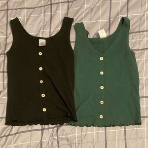 No Boundaries Button Tanks - S